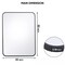 22" x 30" Wall-Mounted Wall Rectangular Wall Mirror Metal Frame Bathroom Indoor